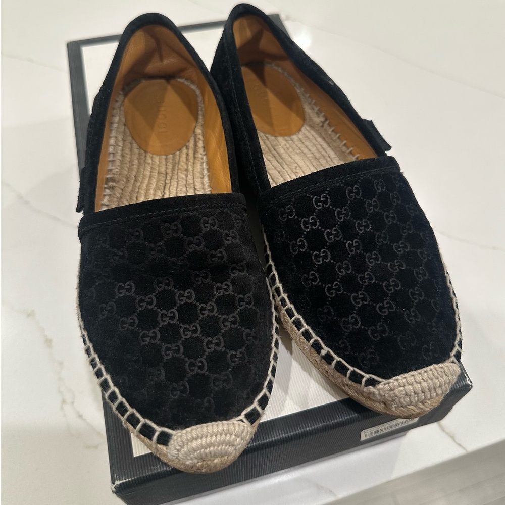 Gucci Black Embossed Shoe Box